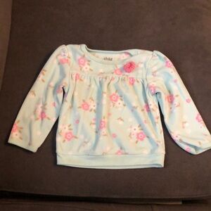 Floral Kids Shirt - Green and Pink